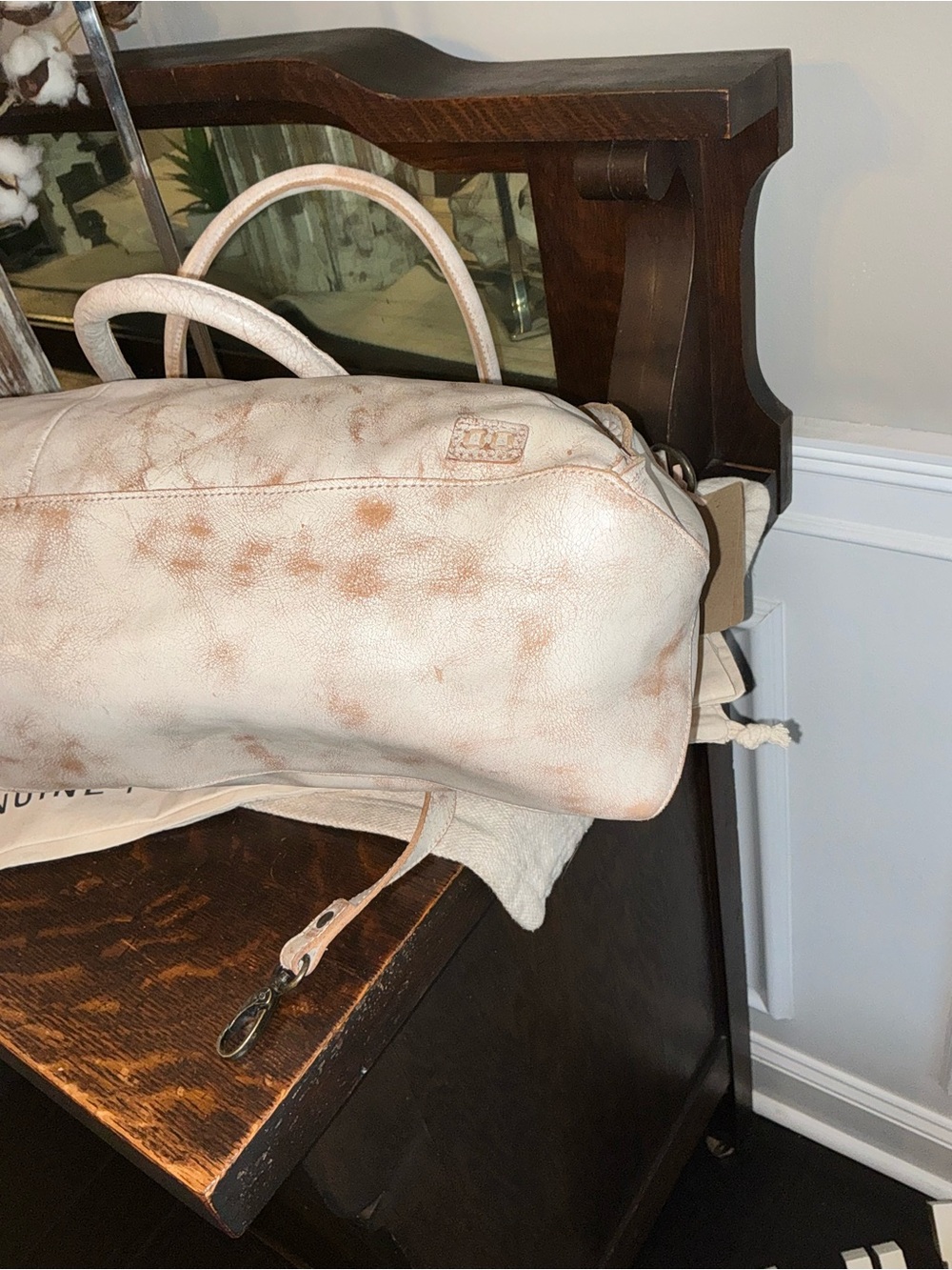 NWT Bed Stu Leather Rockaway Shoulder Crossbody Bag Tote Nectar Lux MSPR $345 - Picture 10 of 16